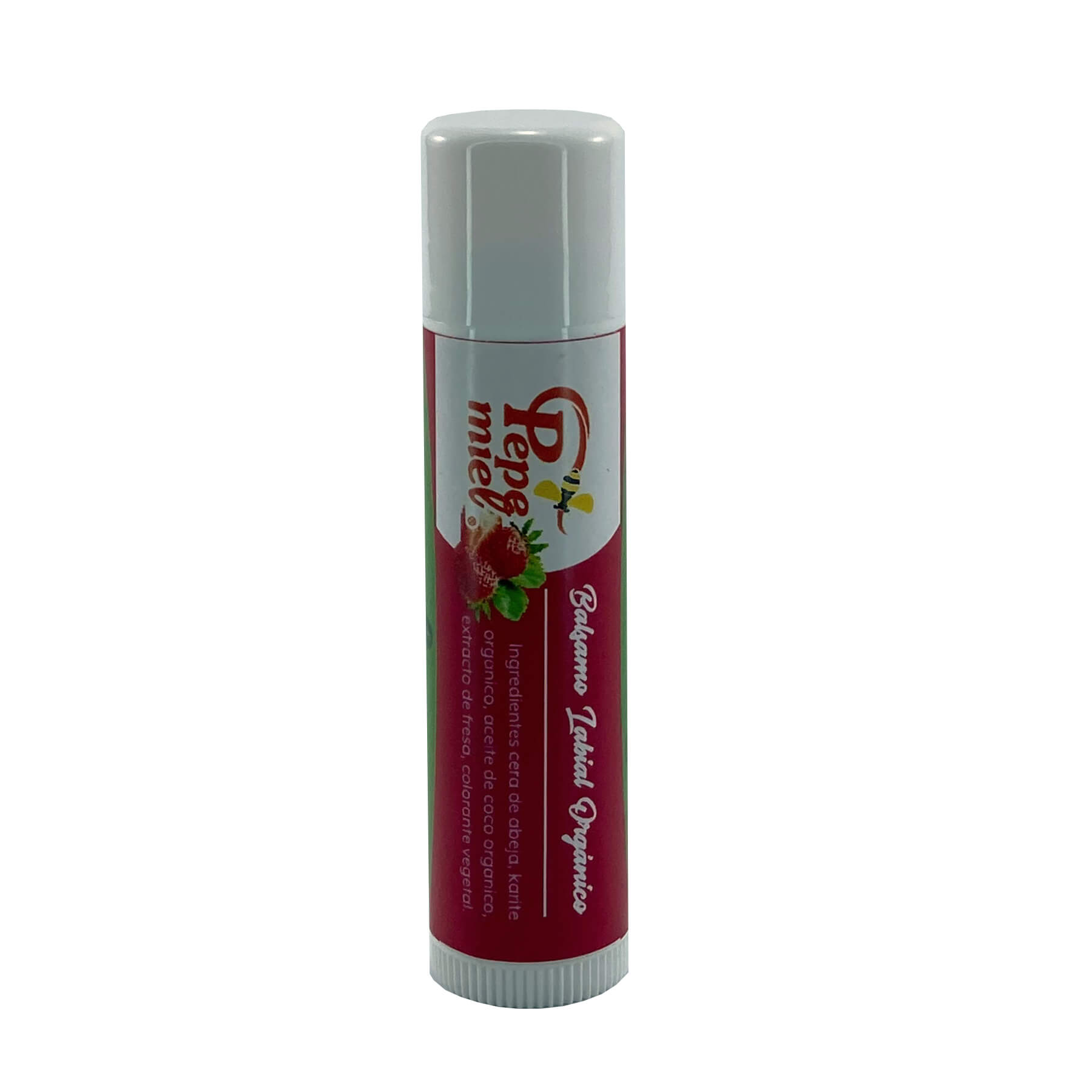 Bálsamo Labial Orgánico de Fresa
